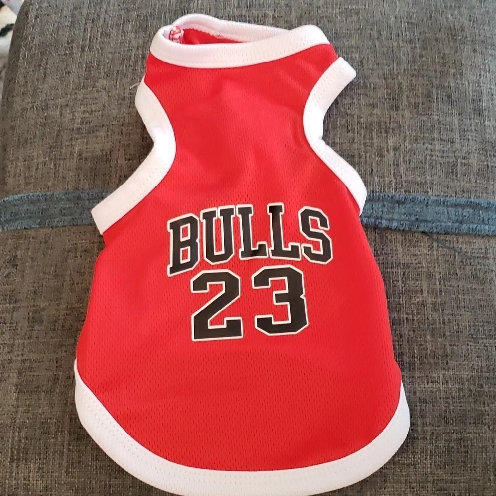 Red Dog Bulls Jersey with Number 23 Size Small